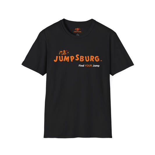 Jumpsburg “Find YOUR Jump” Tee – Blackout Edition